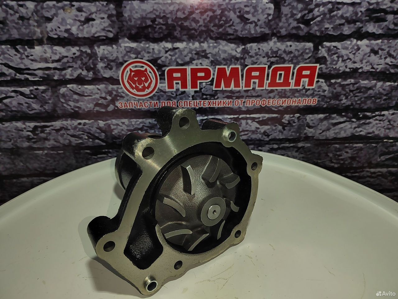 Водяная помпа 8980228221 Hidromek 4HK1 (4 отверстия под болты)  jcb