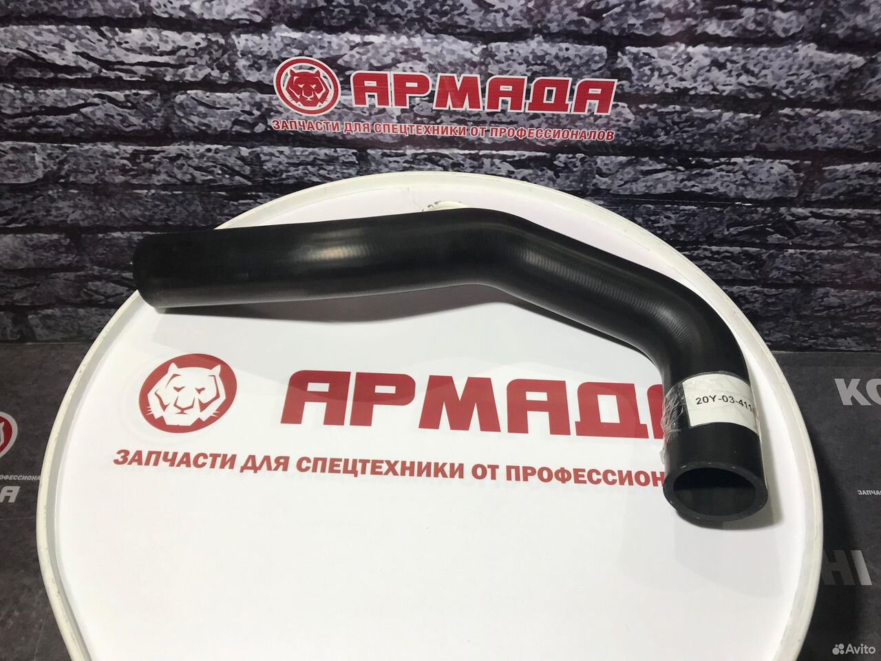 Патрубок радиатора верхний 20y-03-41141 PC200-8