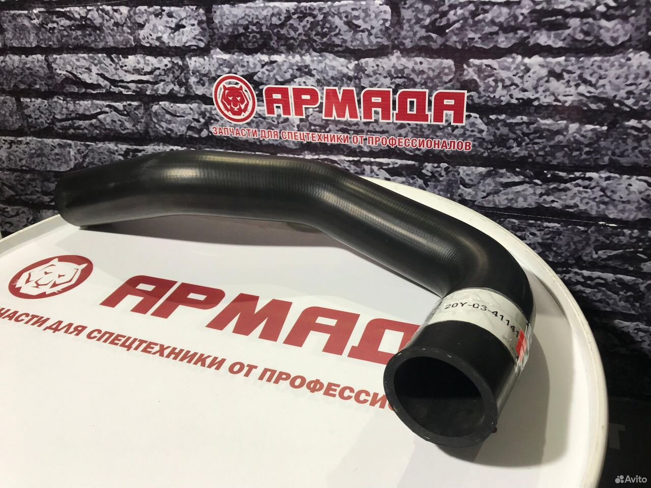 Патрубок радиатора верхний 20y-03-41141 PC200-8