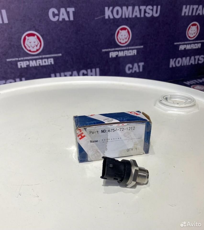 Датчик давления в топливной рампе 6754-72-1212 / 6754-72-1211 (0281002937)
