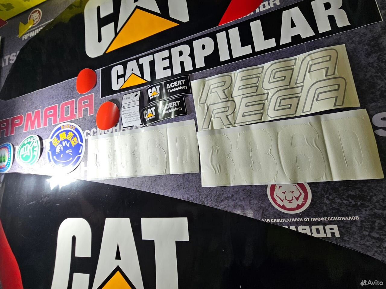 Набор наклеек для экскаватора caterpillar 336D