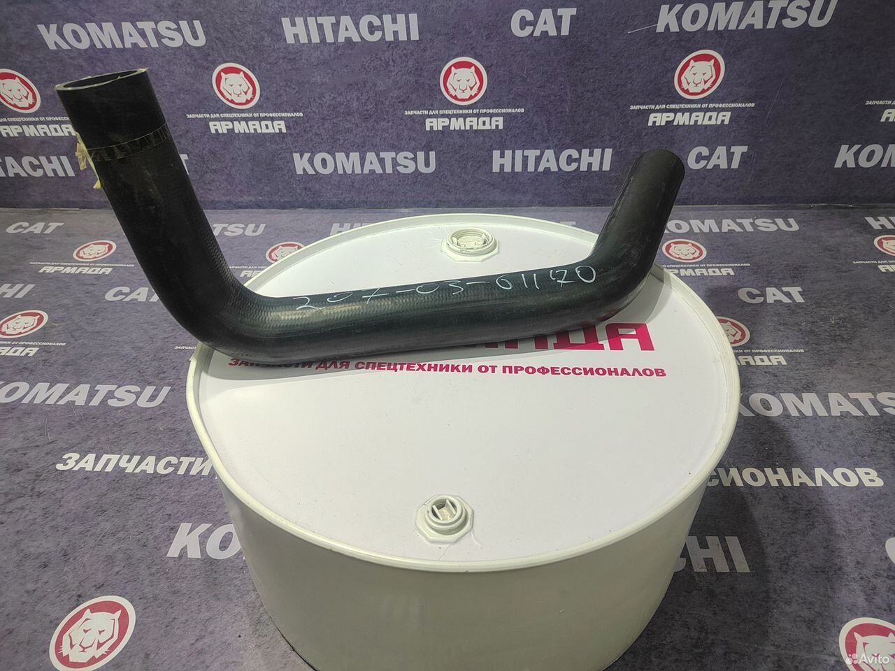 Патрубок радиатора верхний 207-03-61170 PC300-6