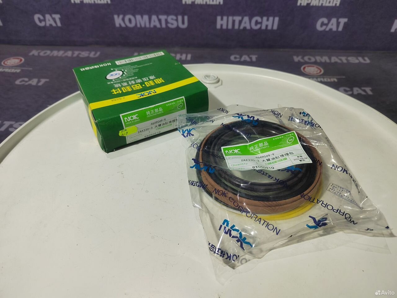 Ремкомплект гидроцилиндра стрелы hitachi 4649049 zx330-3